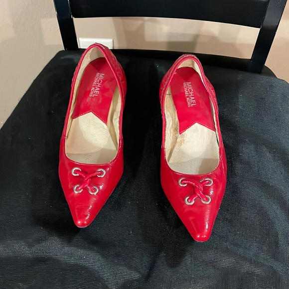 MICHAEL Michael Kors Shoes - Red Michael Khors kitten heels